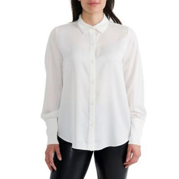 Joie Limited Edition Women’s Formal Dressy Satin Blouse. Size XXL. Cream color. - Picture 1 of 8